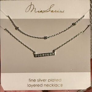 Silver Layered Necklace